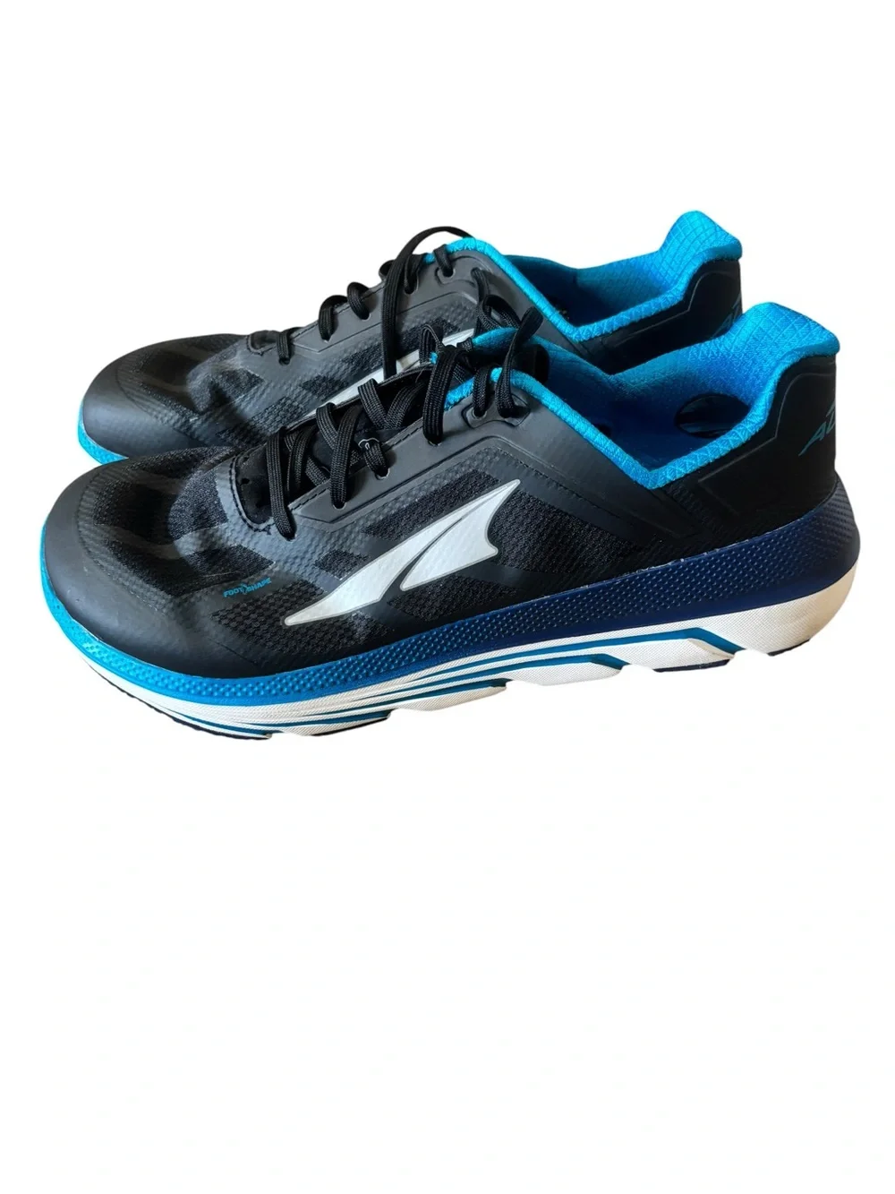Altra Mens Duo Trail Running Shoes Black Blue Size 13 Cushioned Lightweight